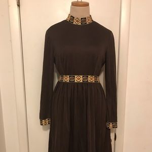Vintage 70s mod dress sz sm